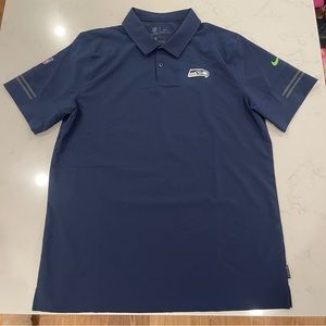 NFL Nike On Field Apparel Seattle Seahawks Polo Shirt